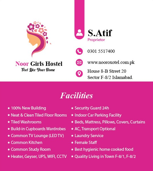Noor girls hostel islamabad